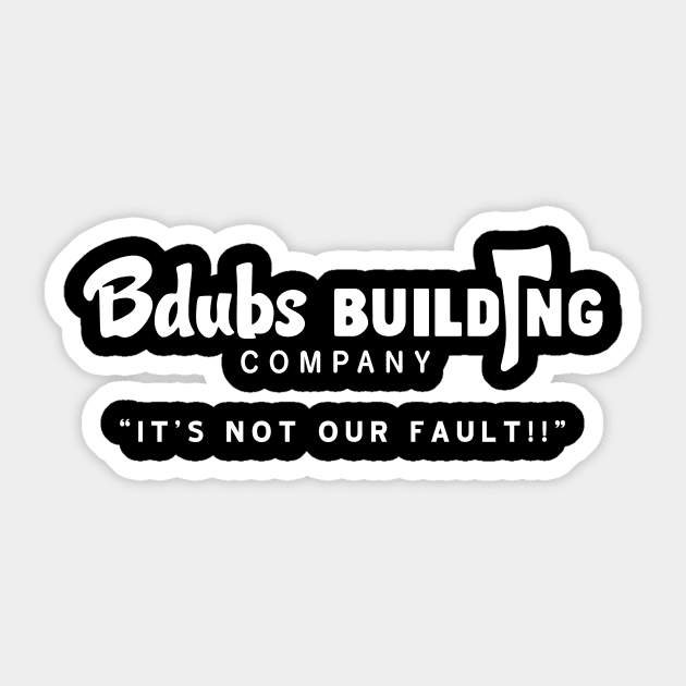 Bdubs Building Co Sticker by TraceLeap